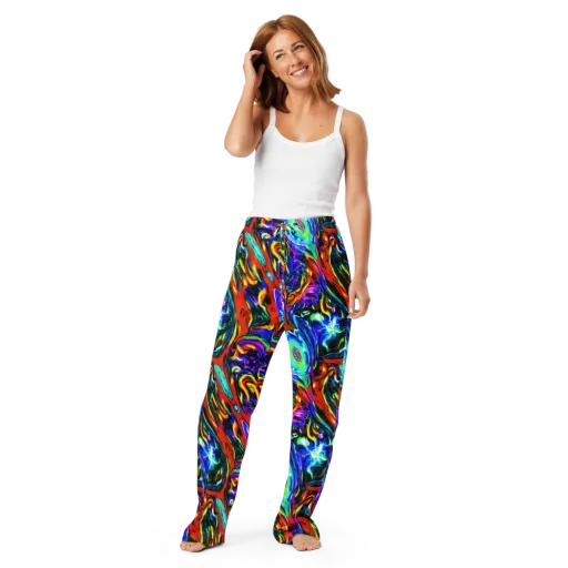 Atomic Marbling on a Women's Pajama Pants