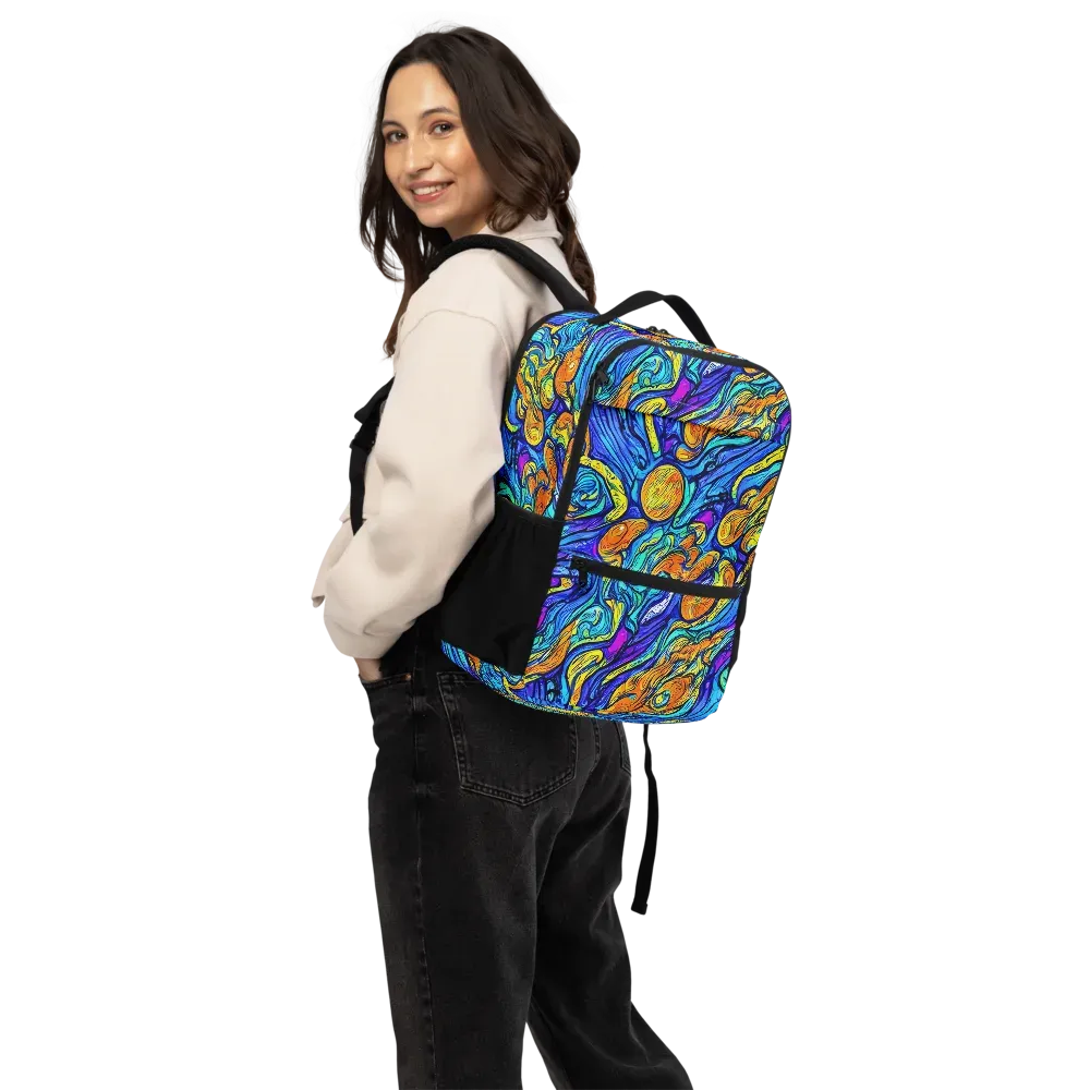 Sonic Sea on Utility Backpack — Back