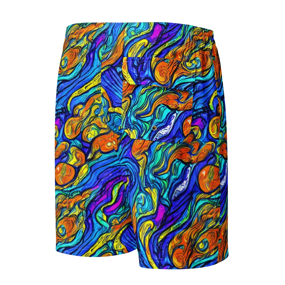 Sonic Sea on Men's Board Shorts — Back