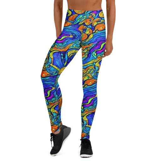 Sonic Sea on a Yoga Leggings