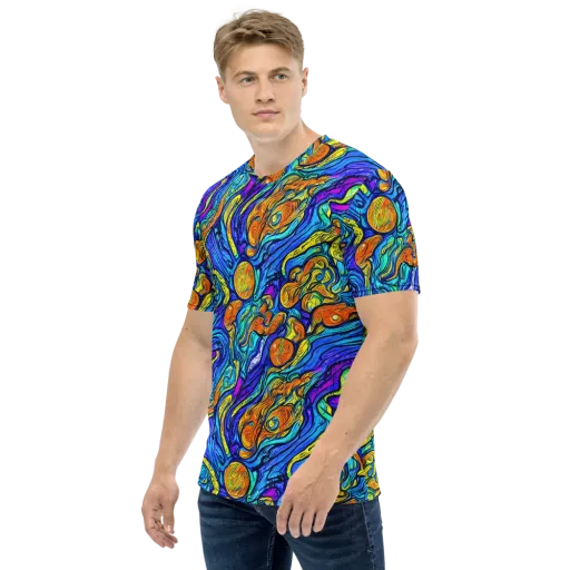 Sonic Sea on a Men's Crew Neck T-Shirt
