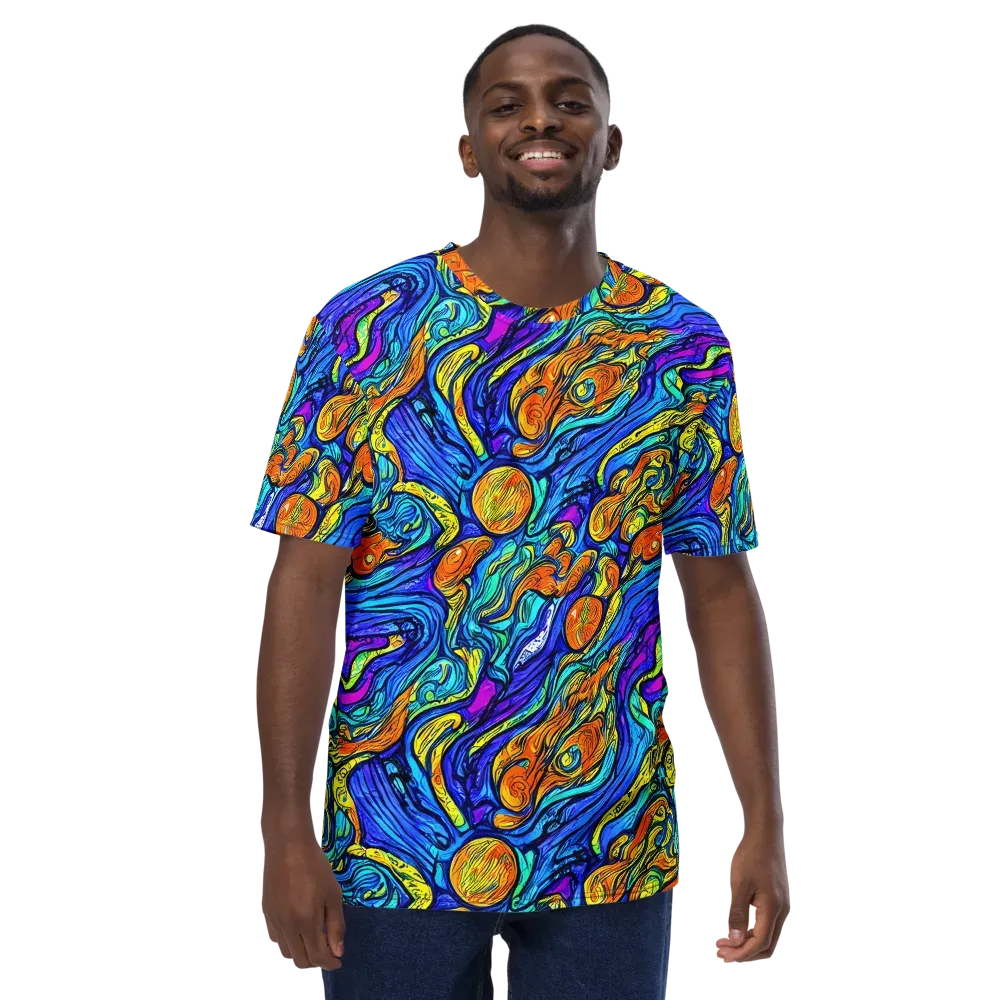 Sonic Sea on Men's Crew Neck T-Shirt — Front