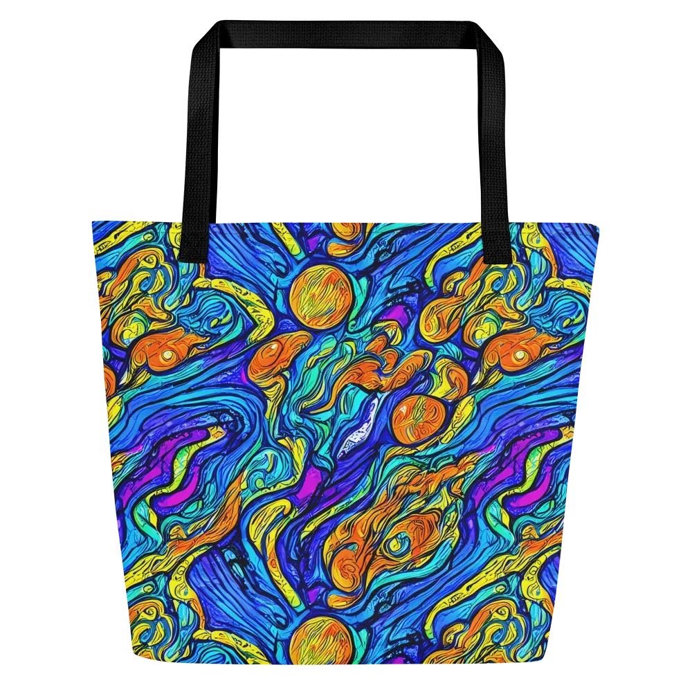 Sonic Sea on Large Tote Bag W/ Pocket — Front