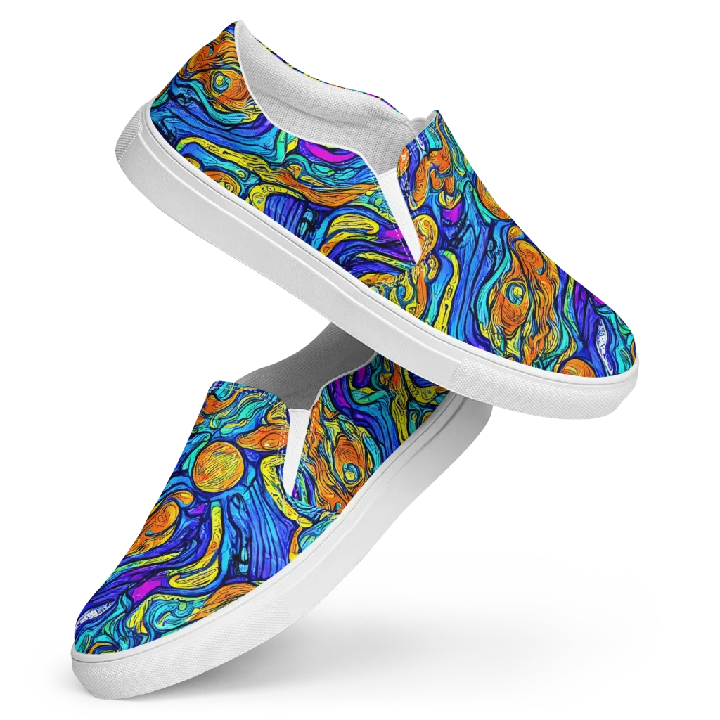 Sonic Sea on Women's Slip-On Canvas Shoes — Front