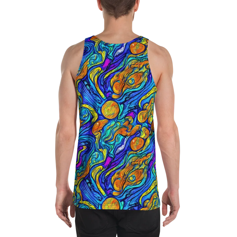 Sonic Sea on Men's Tank Top — Back