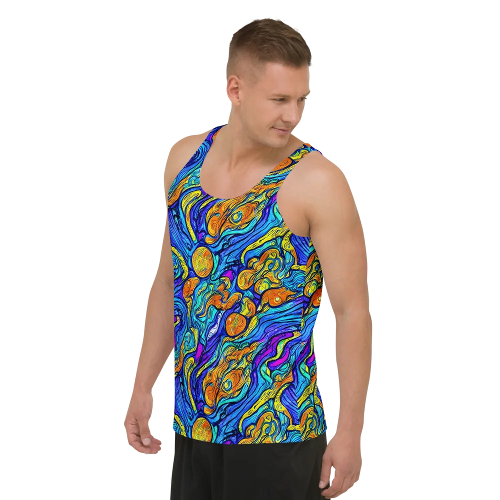 Sonic Sea on Men's Tank Top — Left Front
