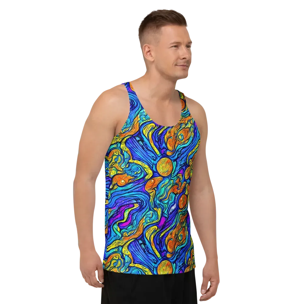Sonic Sea on Men's Tank Top — Right Front