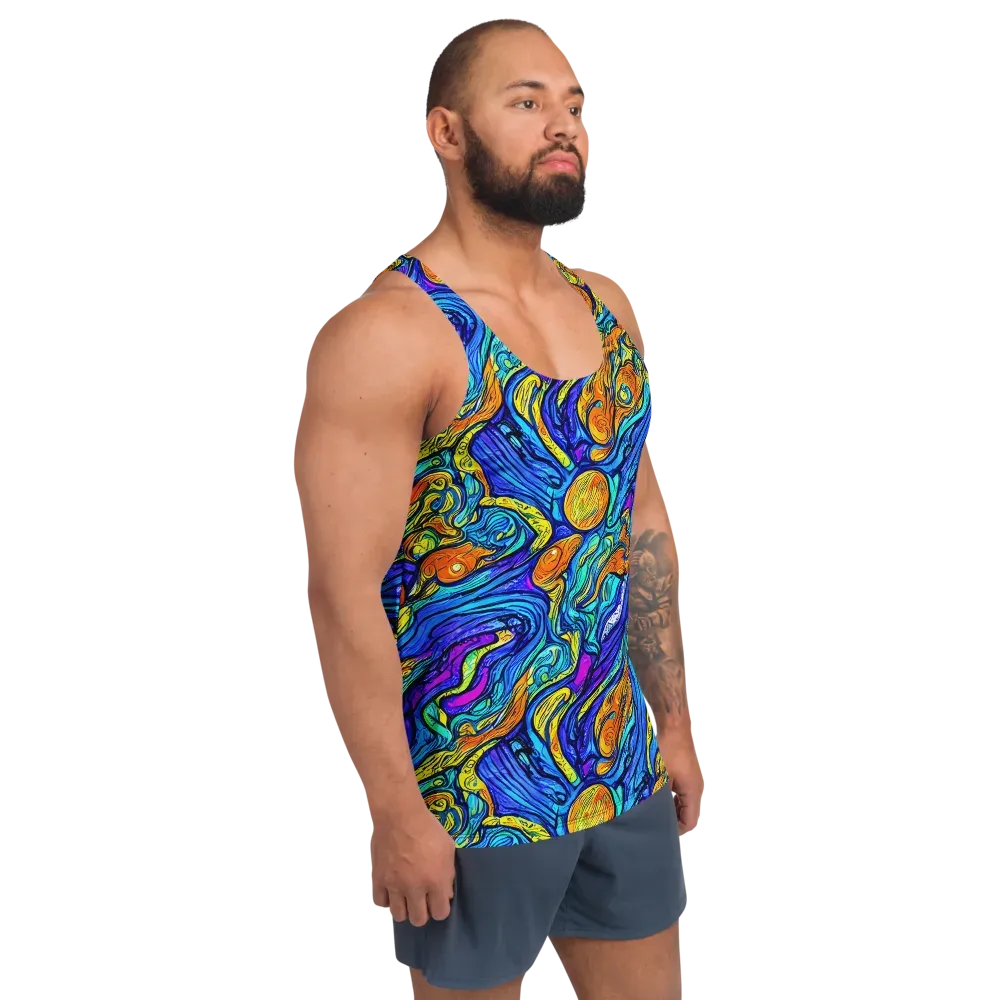 Sonic Sea on Men's Tank Top — Right Front