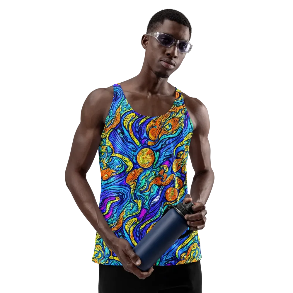 Sonic Sea on Men's Tank Top — Front
