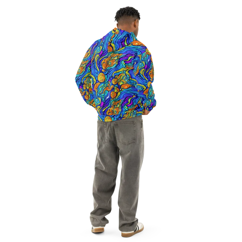 Sonic Sea on Cotton Hoodie — Back