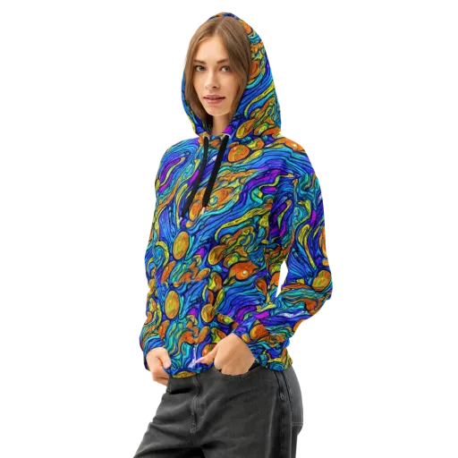 Sonic Sea on a Cotton Hoodie
