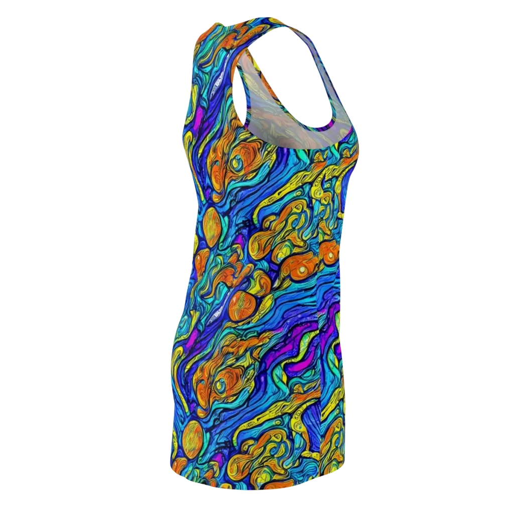 Sonic Sea on Racerback Dress — Back Side