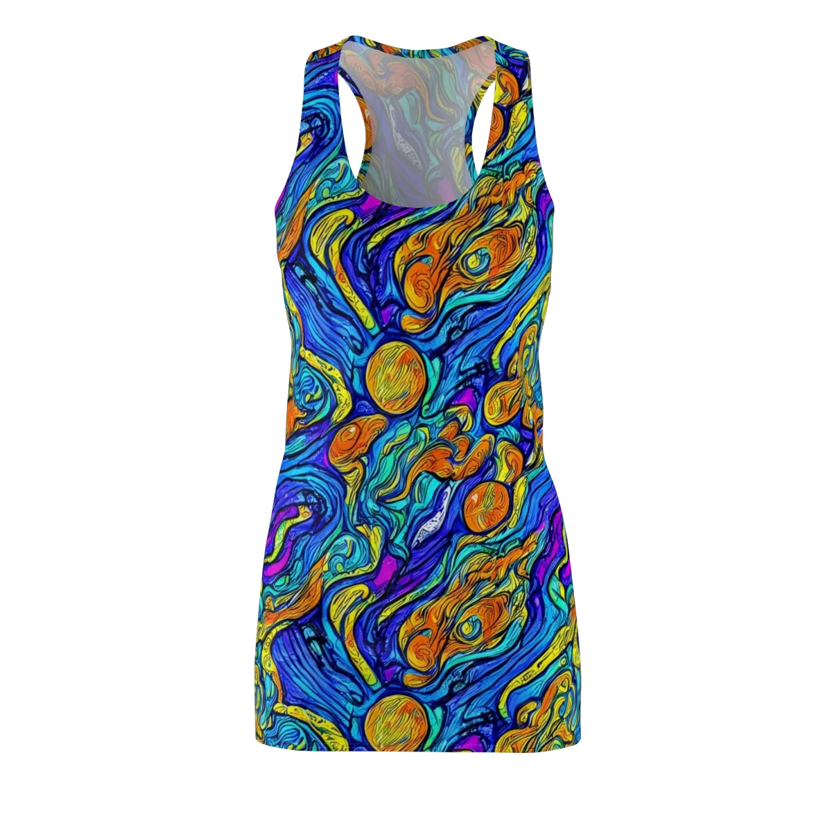 Sonic Sea on Racerback Dress — Front