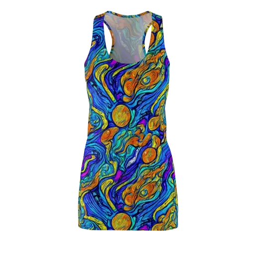Sonic Sea on a Racerback Dress
