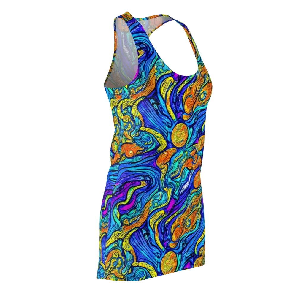 Sonic Sea on Racerback Dress — Front Side