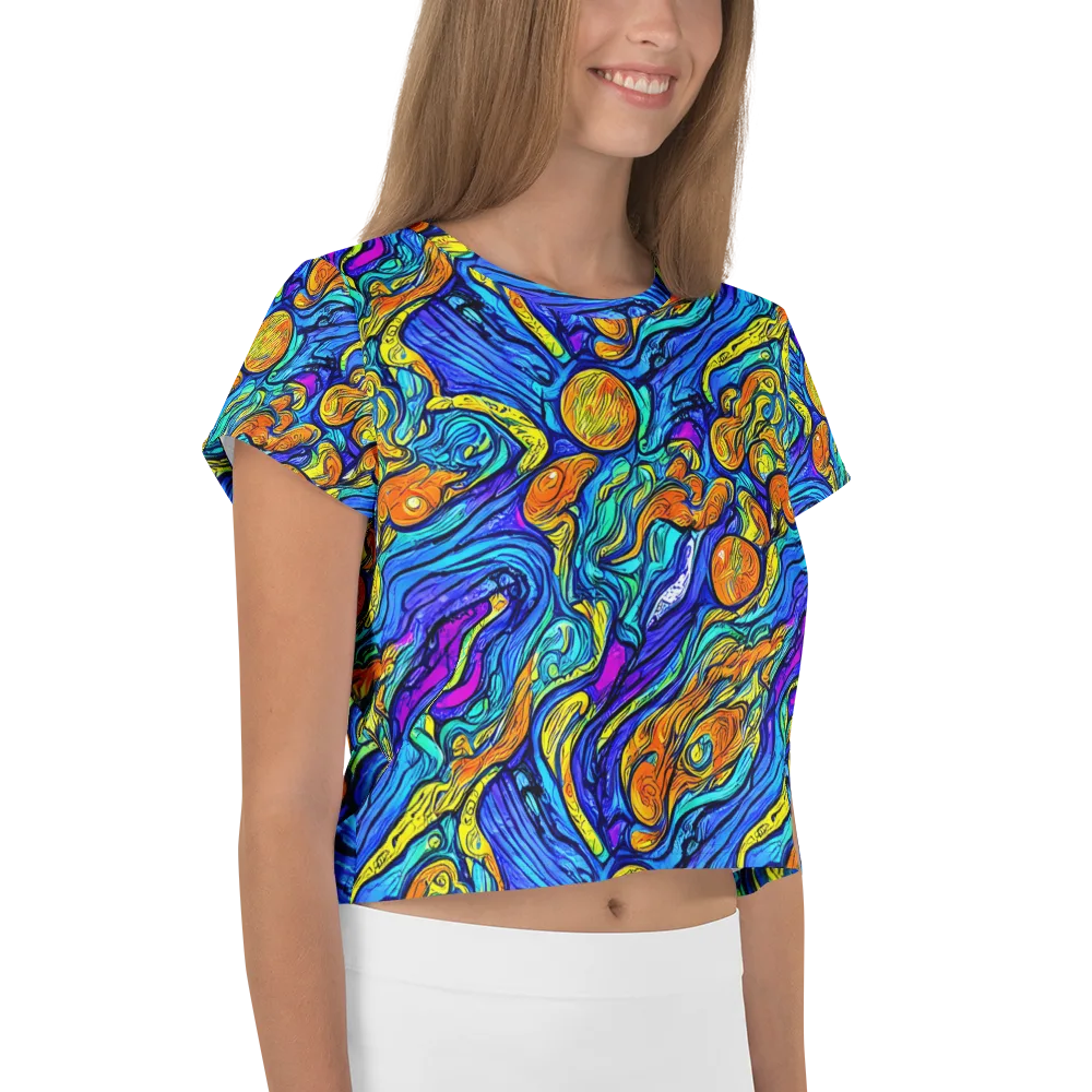 Sonic Sea on Crop Tee — Right