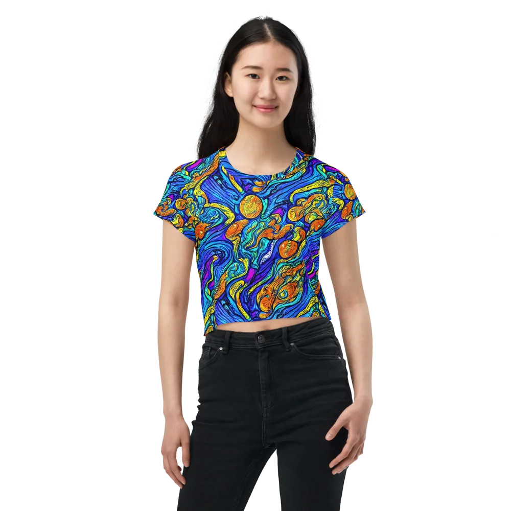 Sonic Sea on Crop Tee — Front