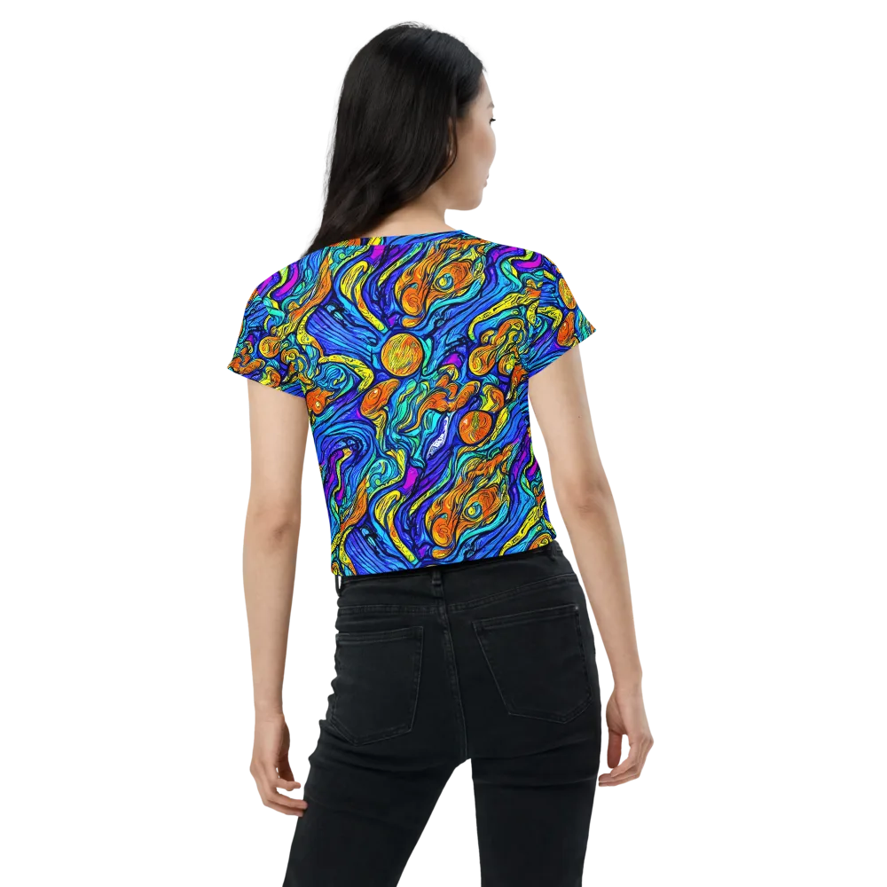 Sonic Sea on Crop Tee — Back