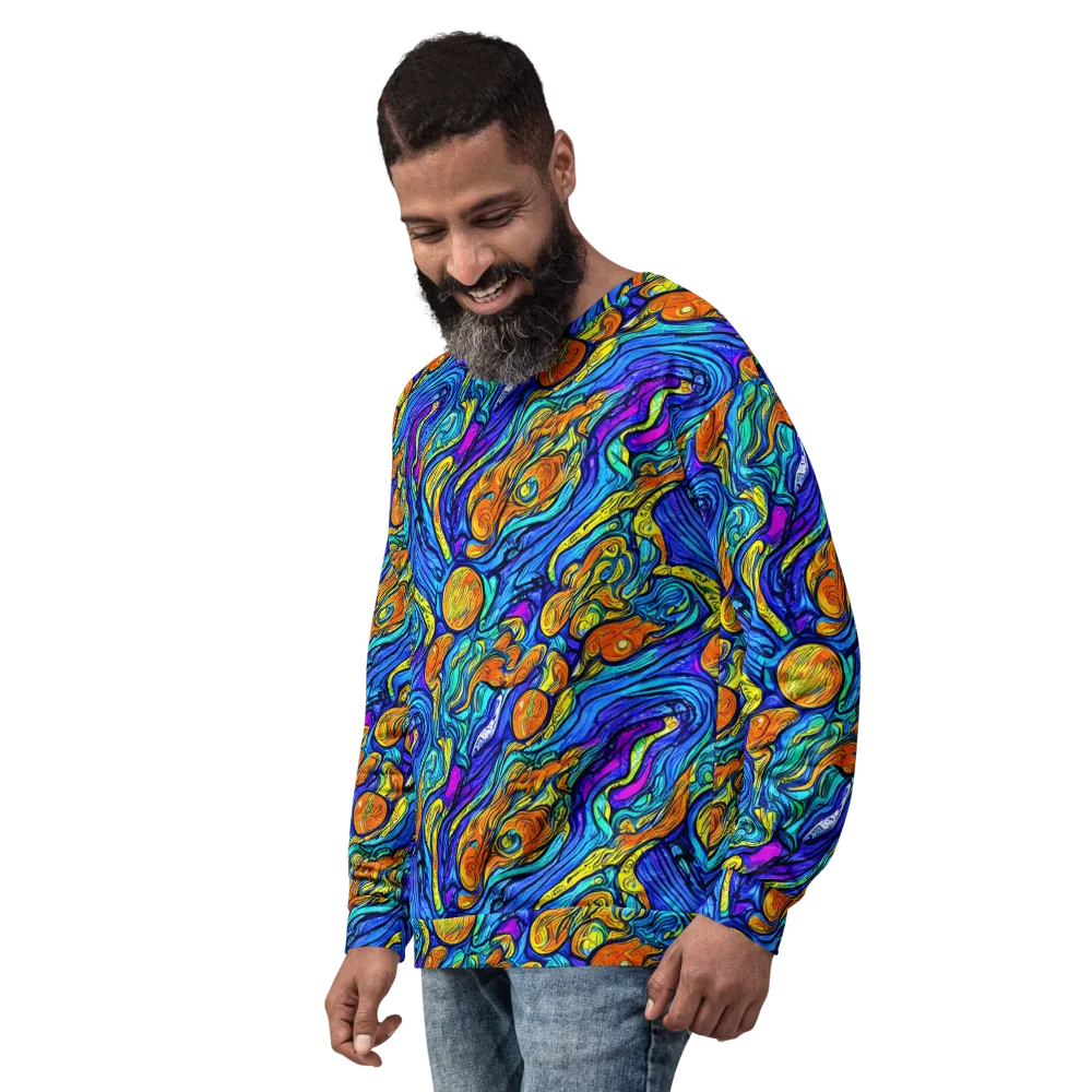 Sonic Sea on Sweatshirt — Left Front