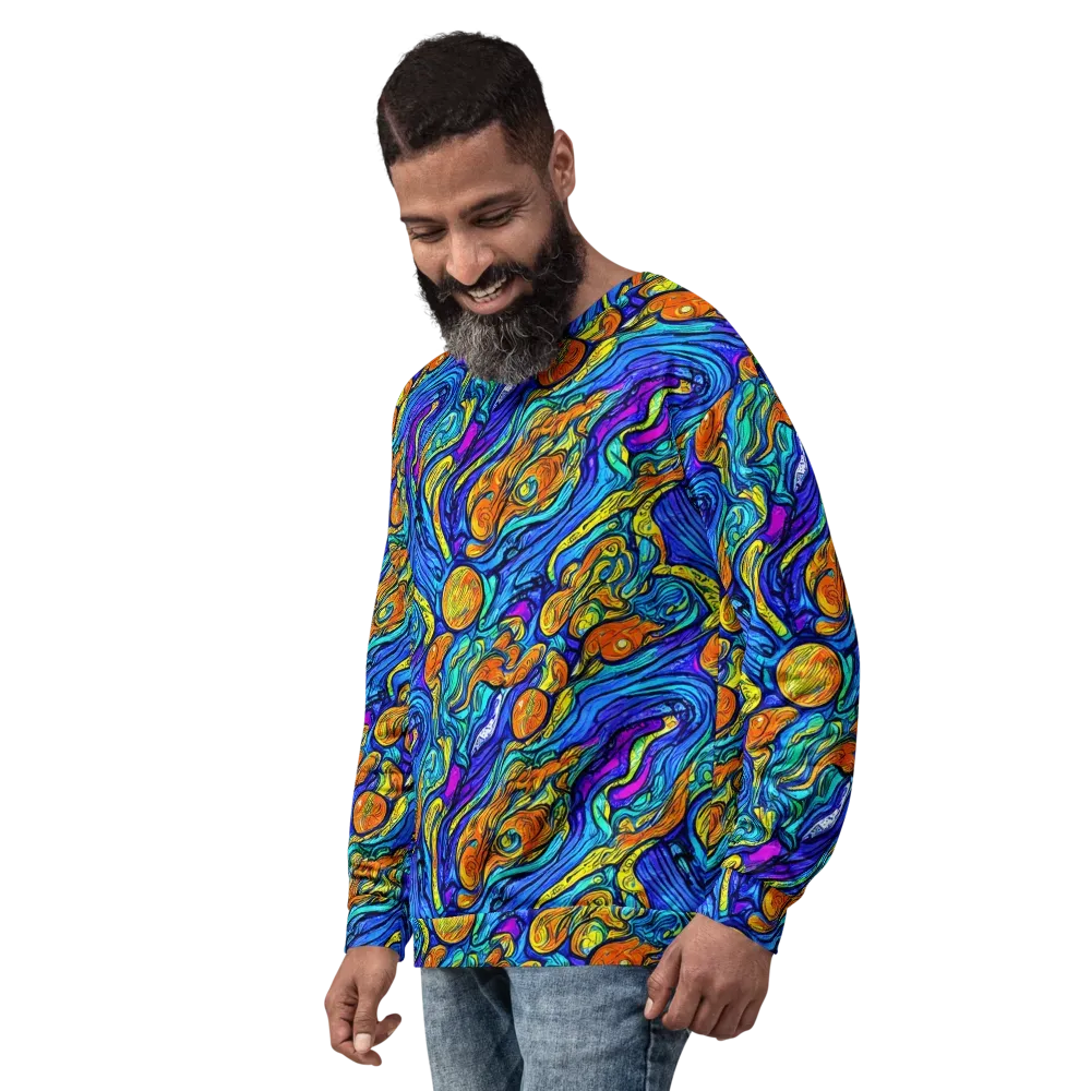 Sonic Sea on Sweatshirt — Left Front