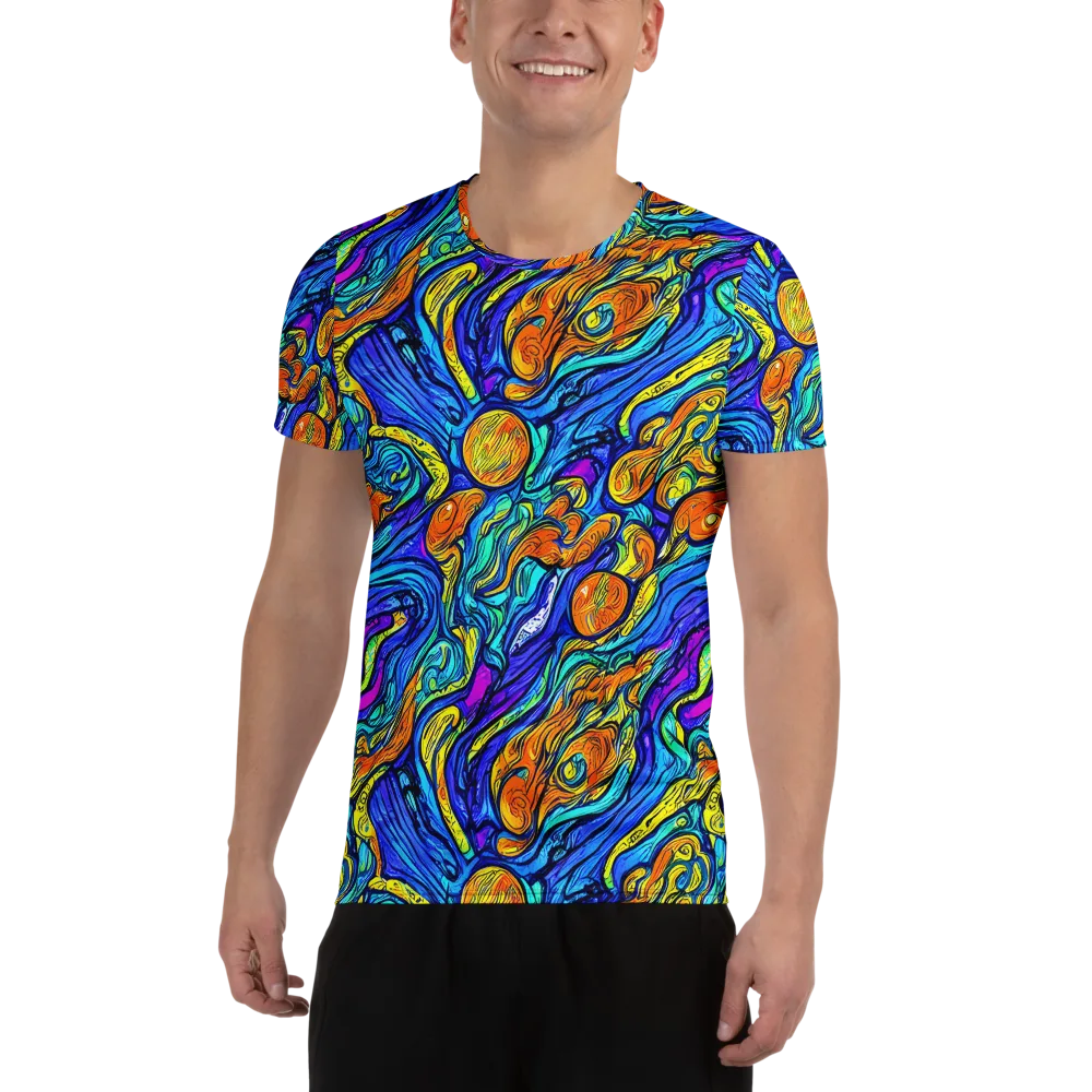 Sonic Sea on Men's Athletic T-Shirt — Front