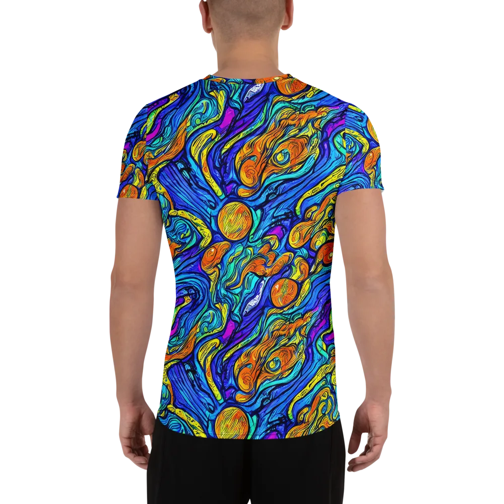 Sonic Sea on Men's Athletic T-Shirt — Back