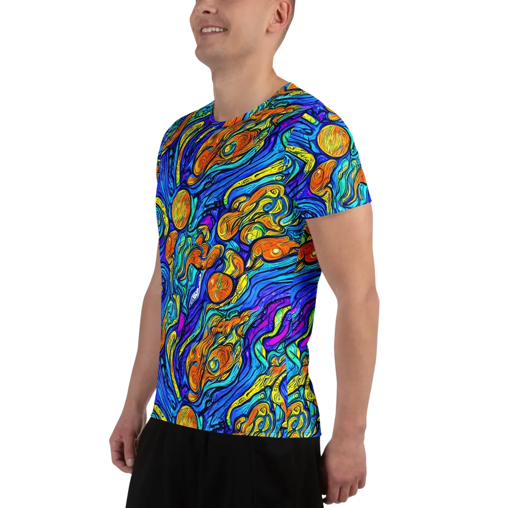 Sonic Sea on Men's Athletic T-Shirt — Left
