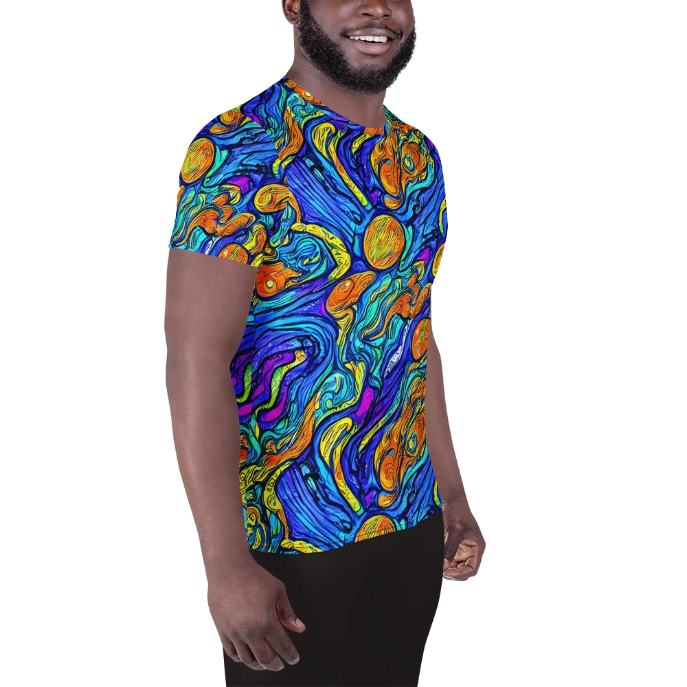 Sonic Sea on Men's Athletic T-Shirt — Right