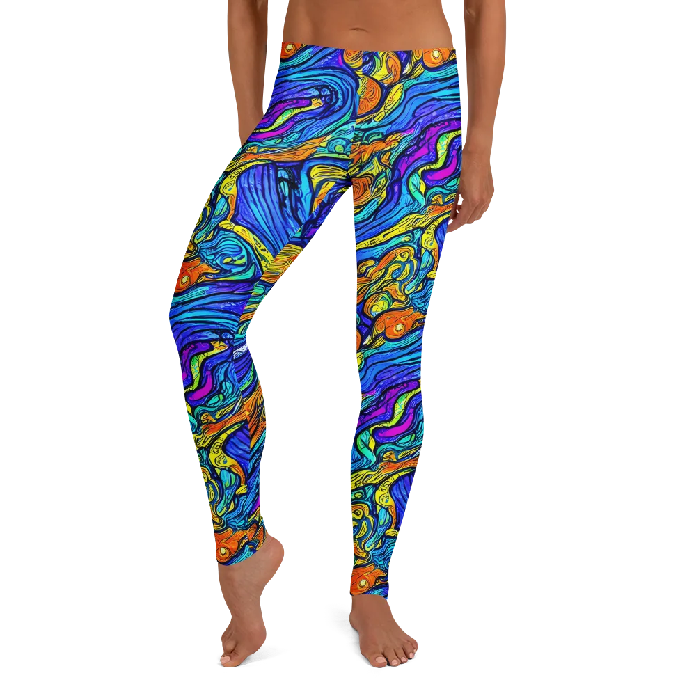 Sonic Sea on Leggings — Front