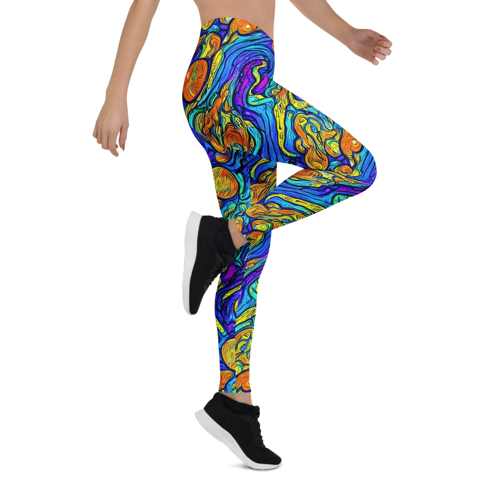 Sonic Sea on Leggings — Right