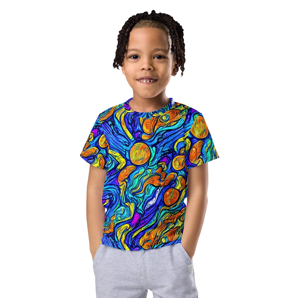 Sonic Sea on Kids Crew Neck T-Shirt — Front