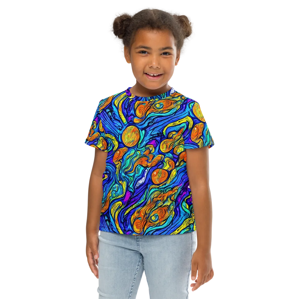 Sonic Sea on Kids Crew Neck T-Shirt — Front