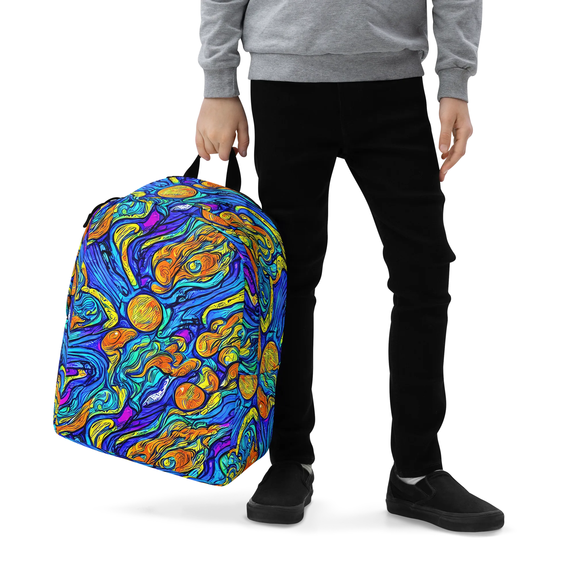 Sonic Sea on Minimalist Backpack — Zoomed-in