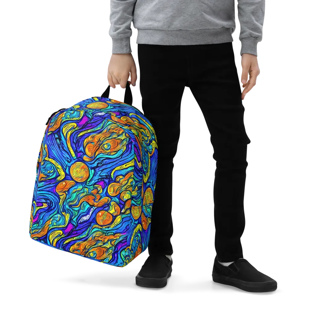 Sonic Sea on Minimalist Backpack — Zoomed-in