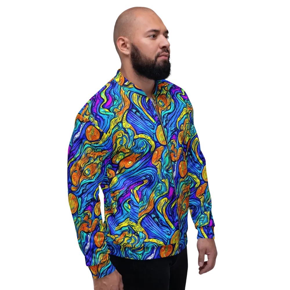 Sonic Sea on Bomber Jacket — Right