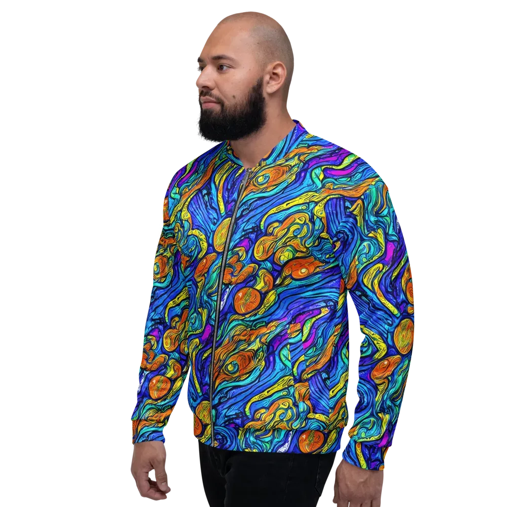 Sonic Sea on Bomber Jacket — Left