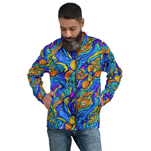 Sonic Sea on a Bomber Jacket