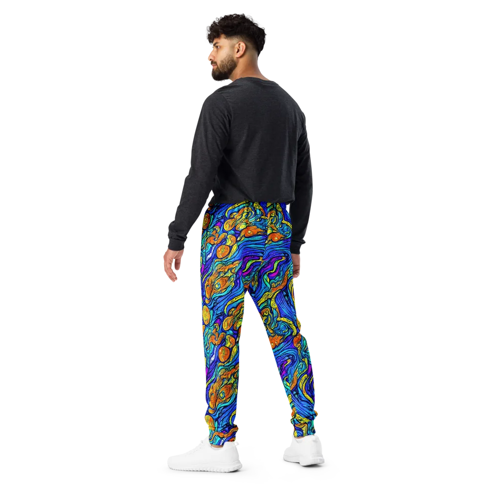 Sonic Sea on Men's Joggers — Back