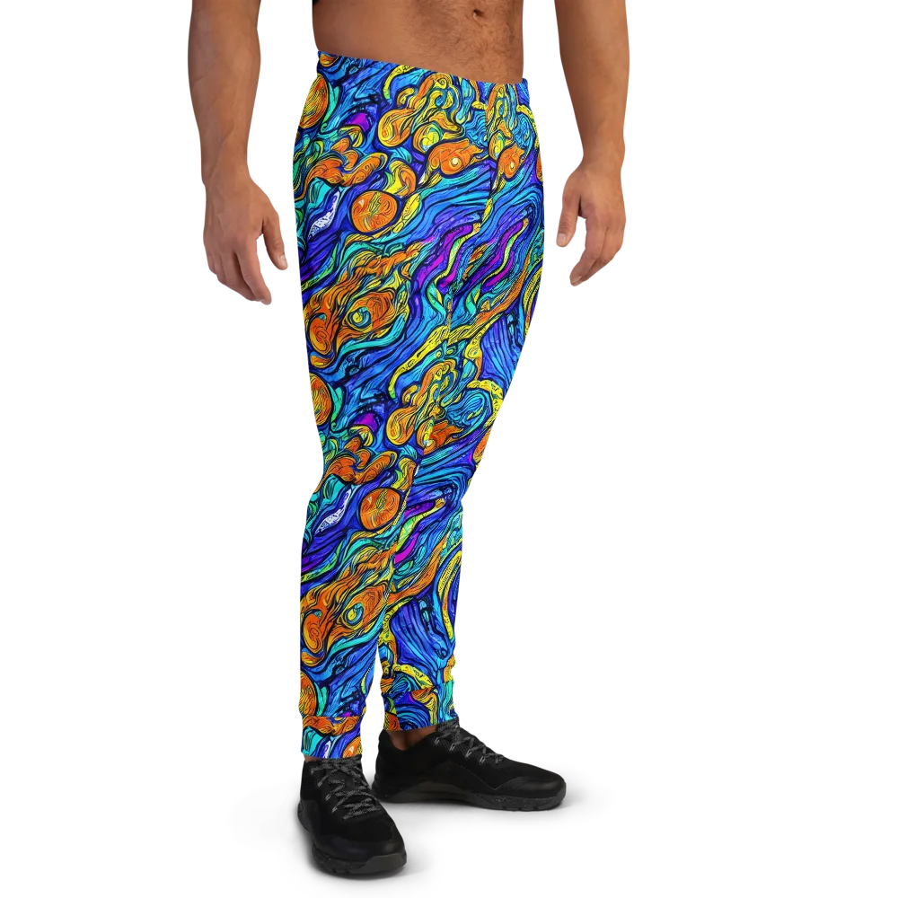 Sonic Sea on Men's Joggers — Right