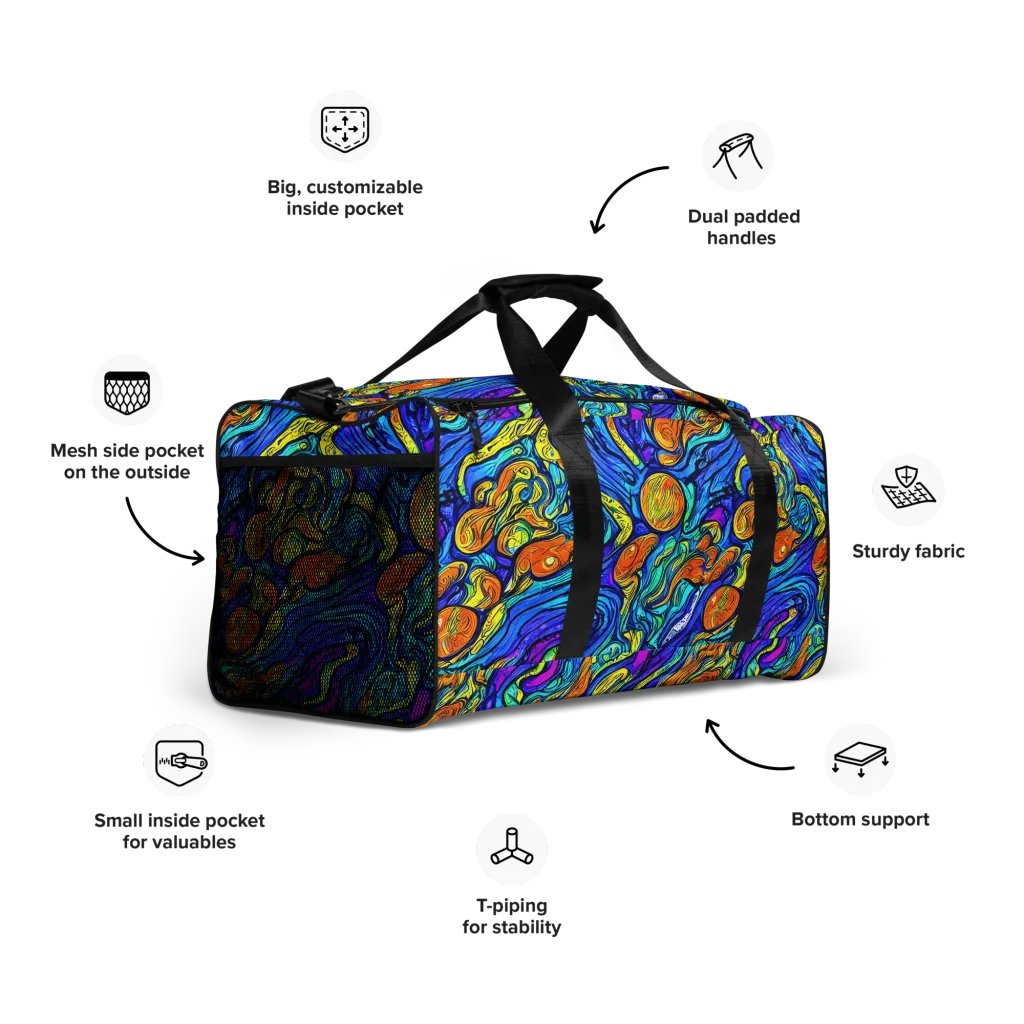 Sonic Sea on Duffle Bag — Right Front