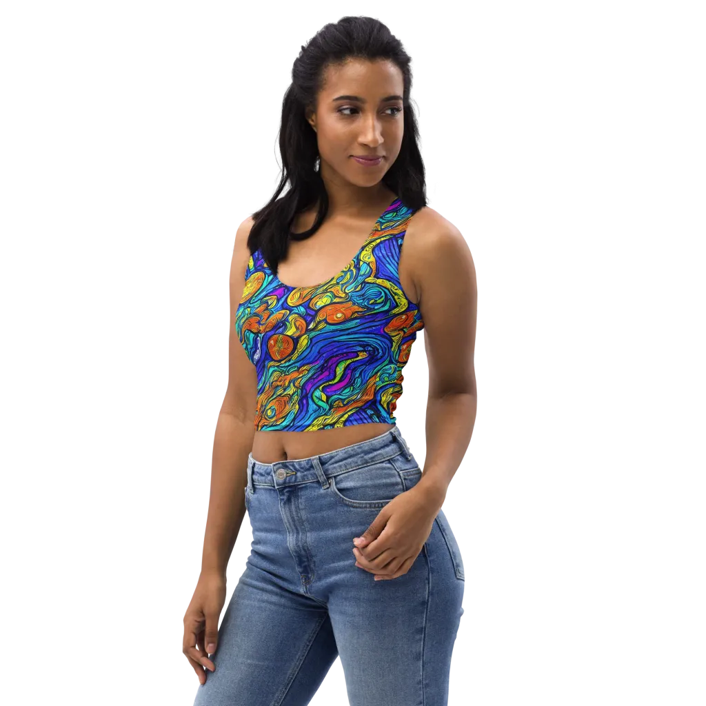 Sonic Sea on Crop Top — Left Front