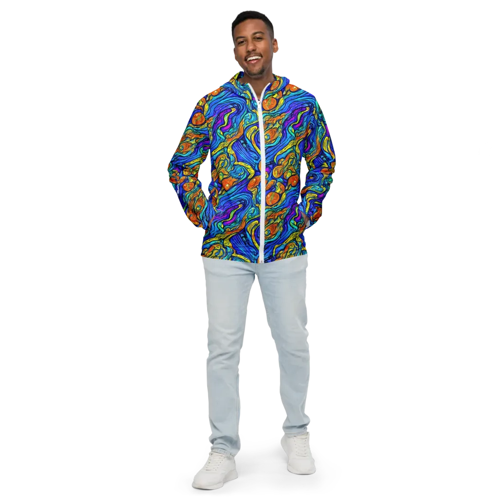 Sonic Sea on Men's Windbreaker — Front