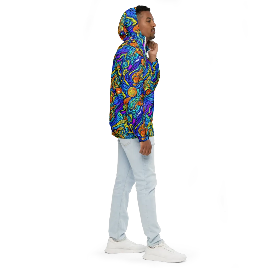 Sonic Sea on Men's Windbreaker — Right