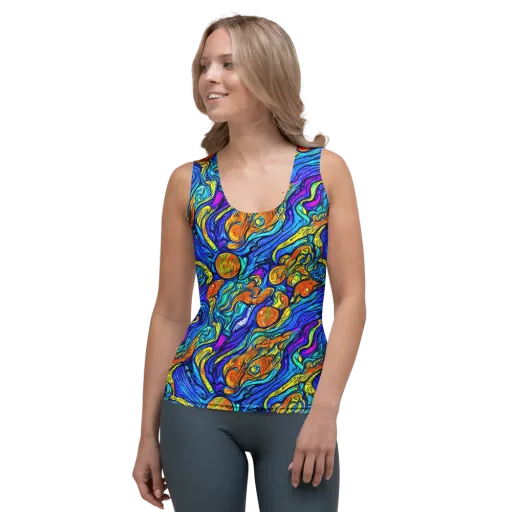 Sonic Sea on a Women's Tank Top