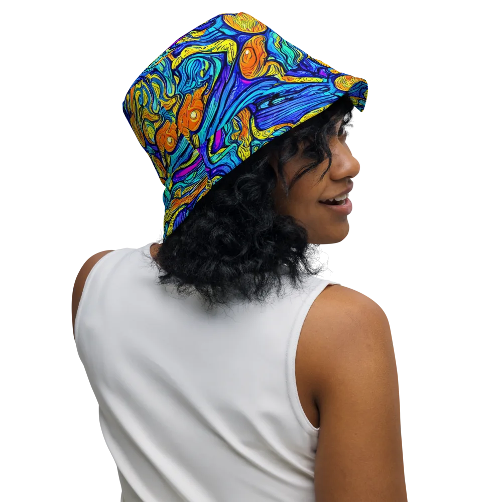 Sonic Sea on Reversible Bucket Hat — Right Outside