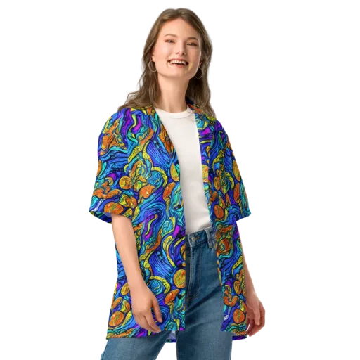 Sonic Sea on a Button Shirt