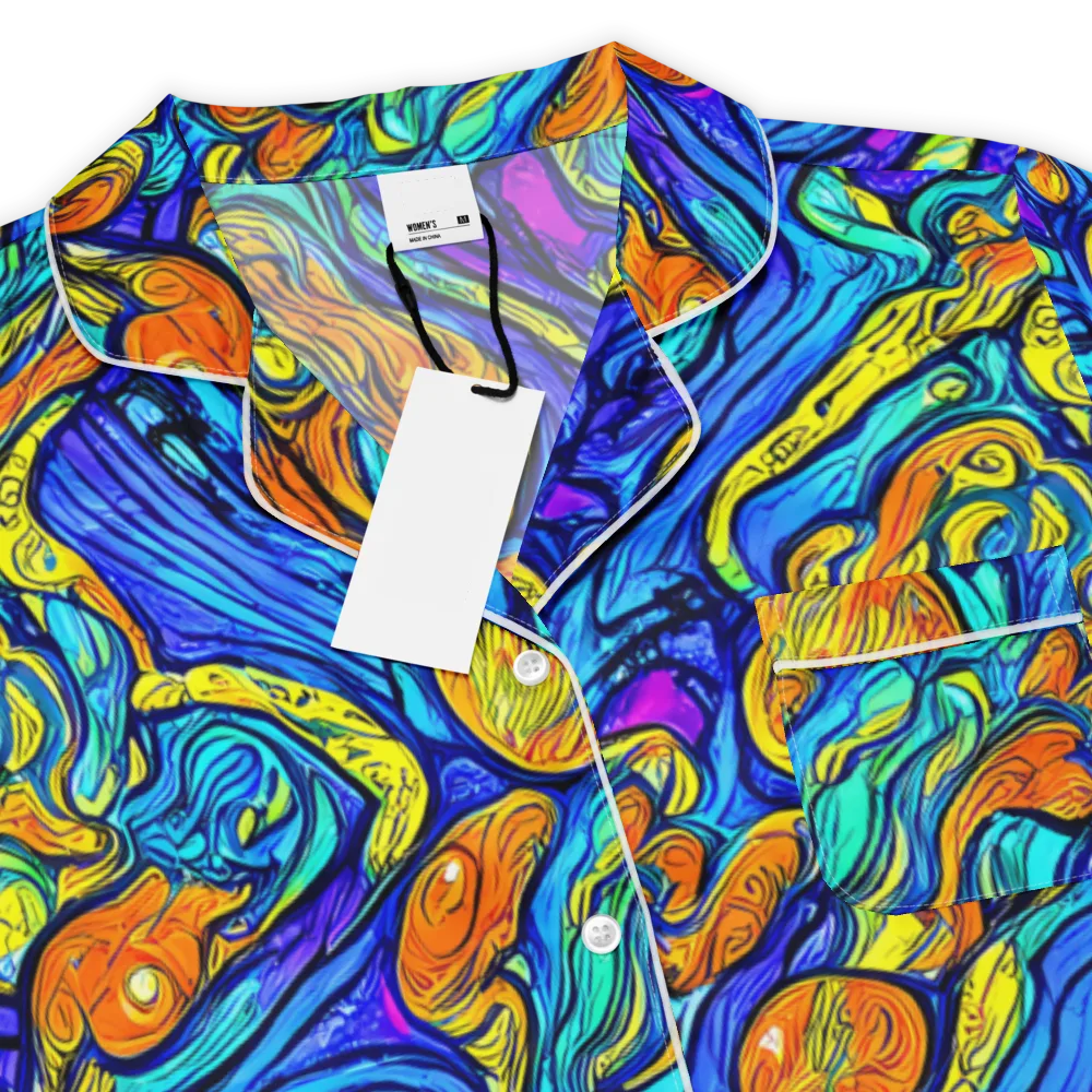 Sonic Sea on Women's Short Sleeve Pajama Top — Product details