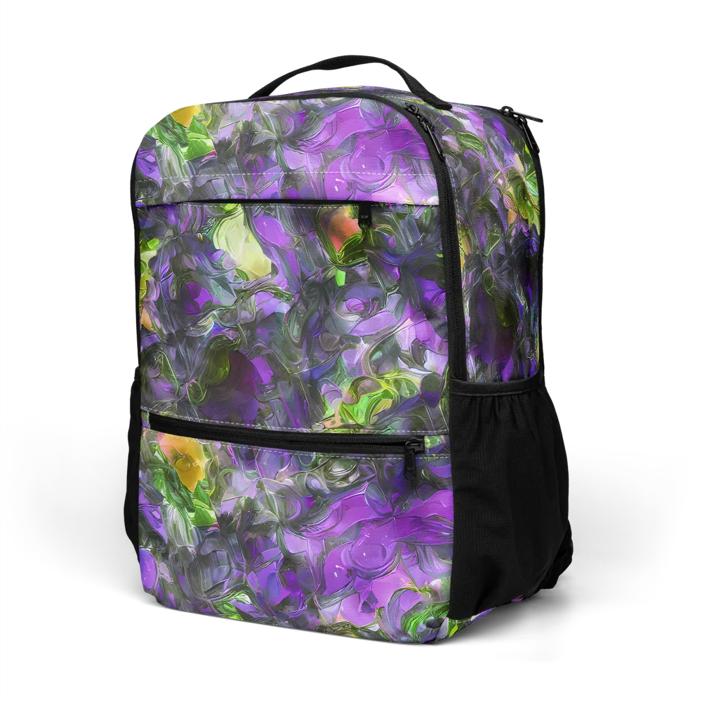 Plum Garden on Utility Backpack — Left Front