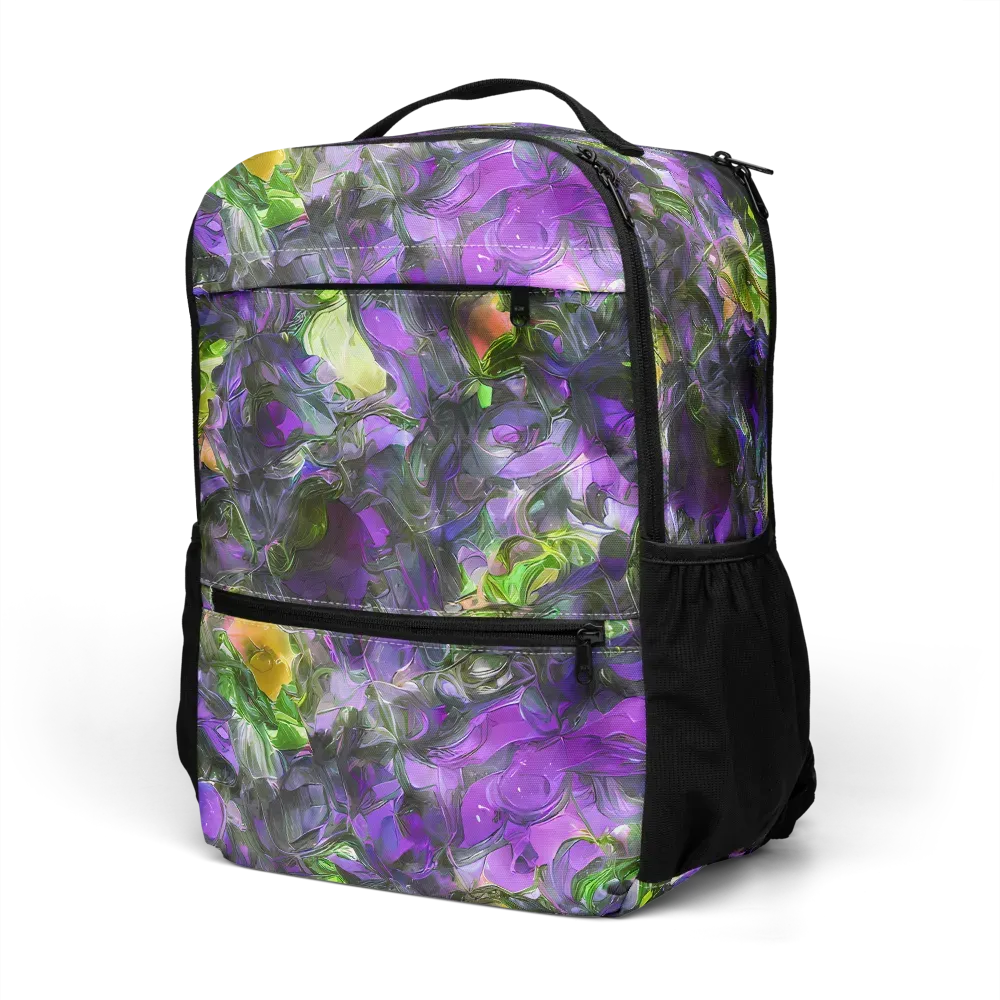 Plum Garden on Utility Backpack — Left Front