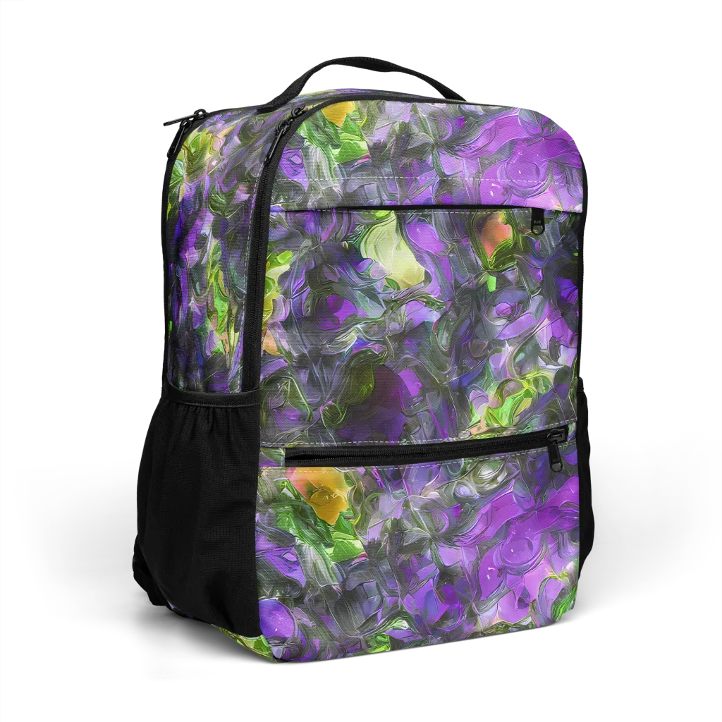 Plum Garden on Utility Backpack — Right Front